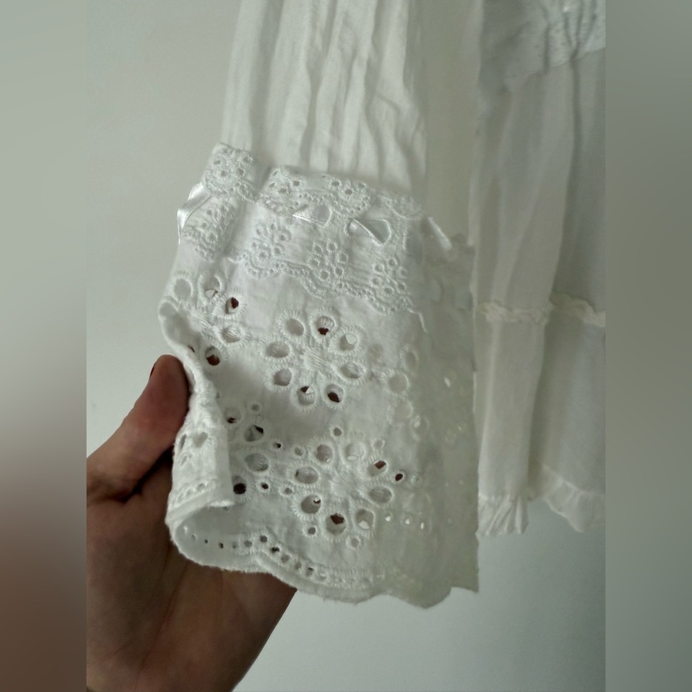 Vintage Y2K Romantic Feminine Ruffle Silk Blend Swim Cover Up or Nightie - Picture 2 of 14